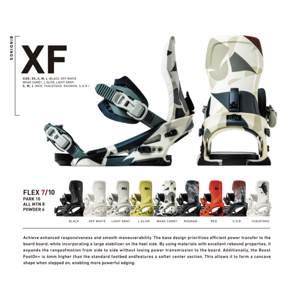 Flux XF Snowboard Bindings 2026 White Medium