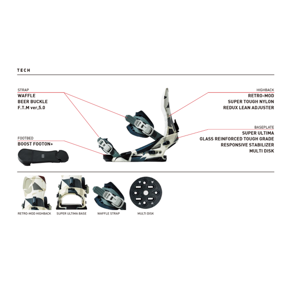 Flux XF Snowboard Bindings 2026 White Medium