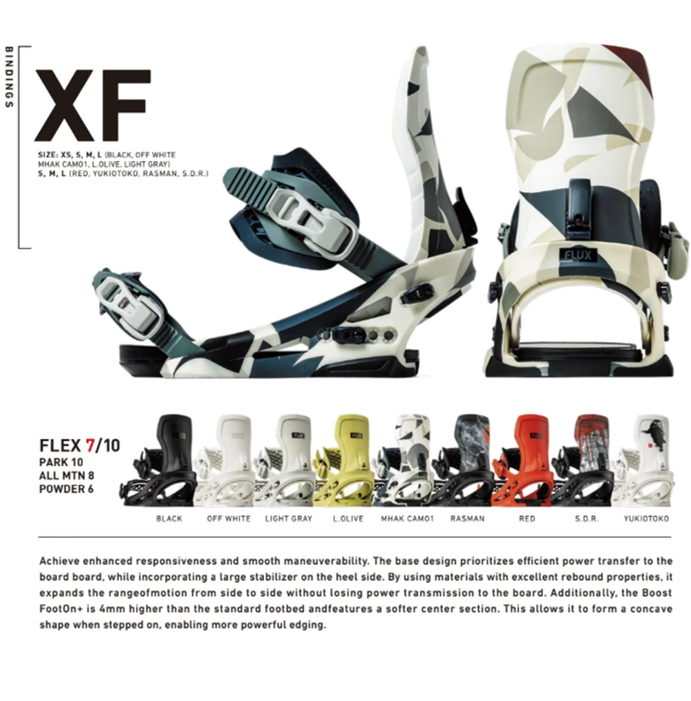 Flux XF Snowboard Bindings 2026 White Medium