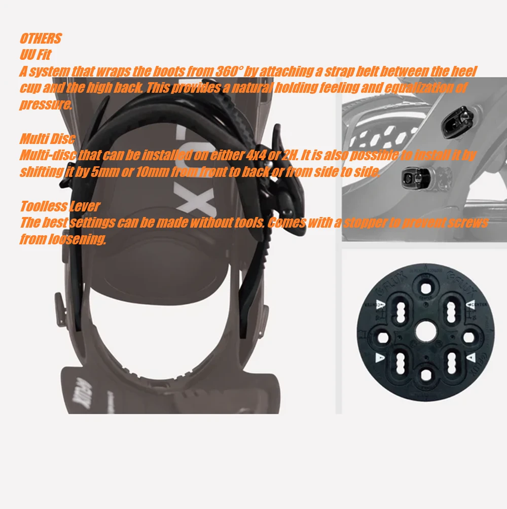 Flux XF Snowboard Bindings 2026 Black Medium