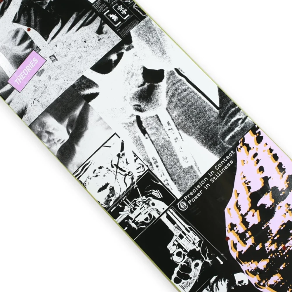 Theories Kumite Skateboard Deck White Black 8.5x14.5WB