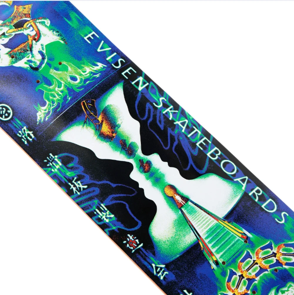 Evisen Zen Aku Vase Skateboard Deck Blue 8.06x14.12WB