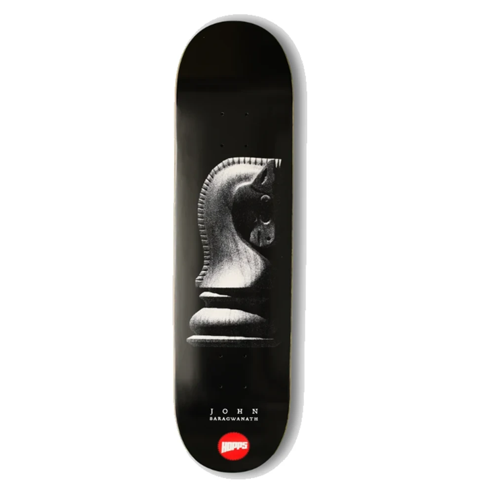 Hopps Baragwanath Chess Skateboard Deck Black 8.25x14.25WB