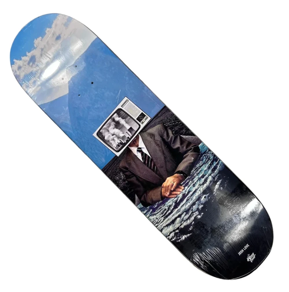 The Killing Floor Josh Love Fake News Skateboard Deck Black Blue 8.38x14.25WB