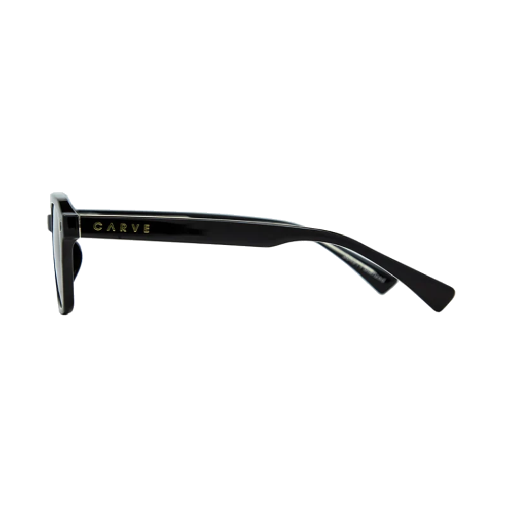Carve Del Ray Sunglasses Gloss Black Brown Gradient Polarized
