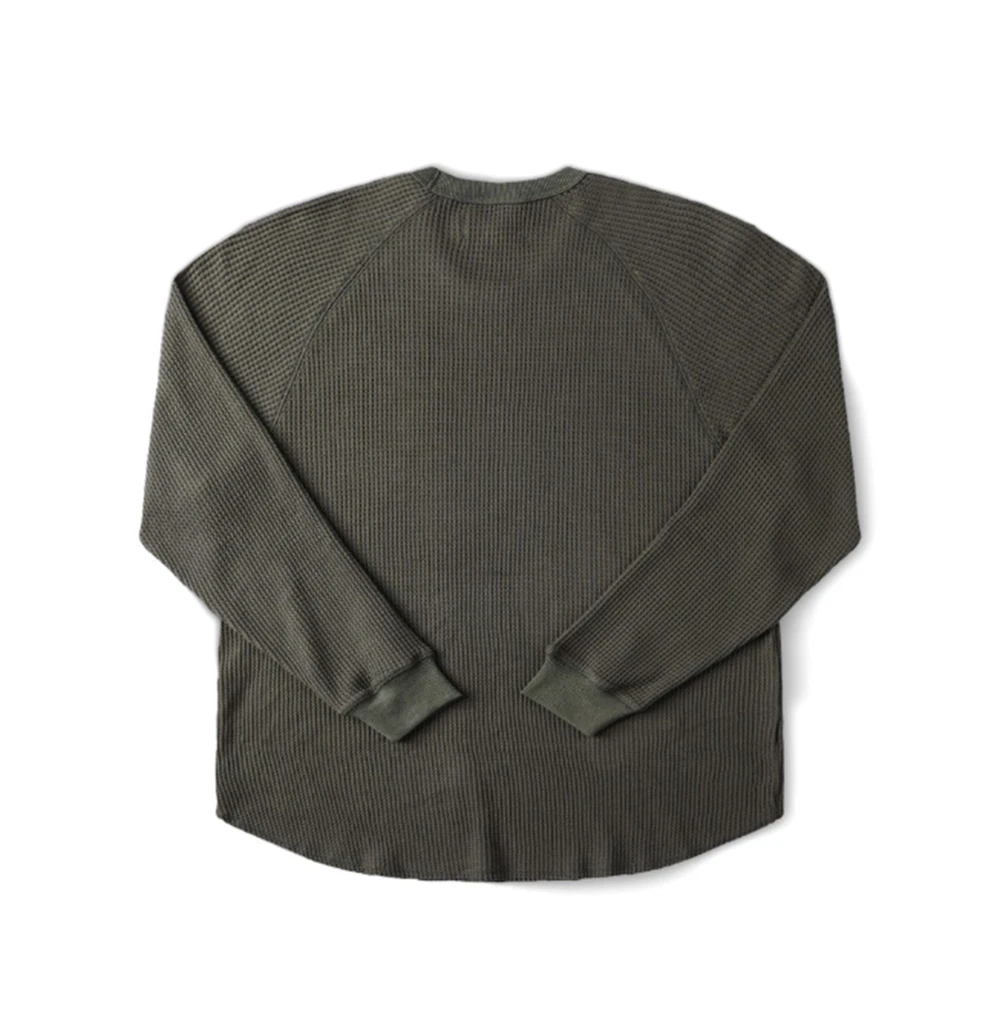 Former AG Raglan Waffle Crewneck Surplus Medium