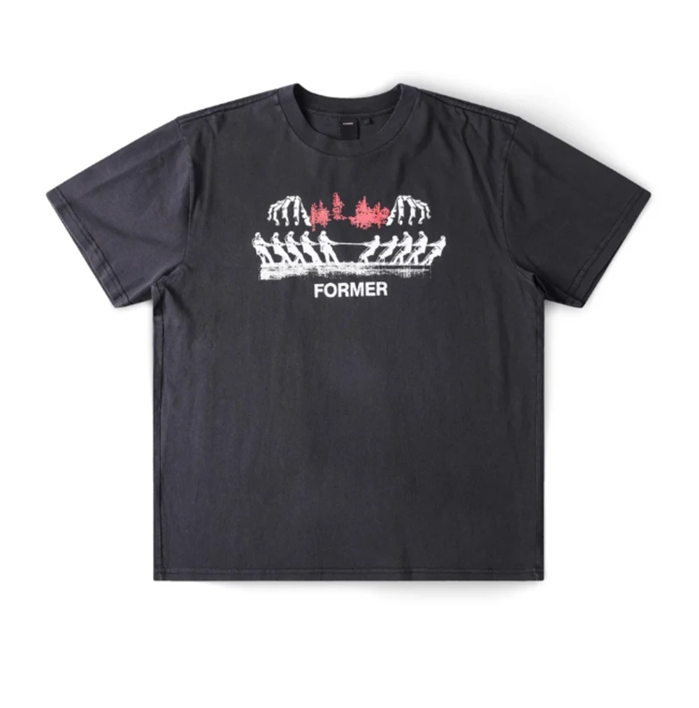 Former Engineered SS Tshirt Washed Black
