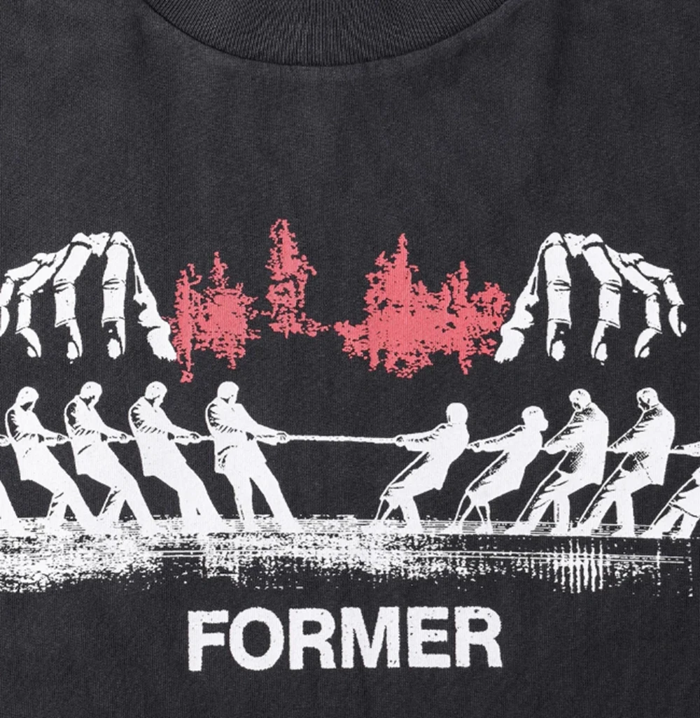 Former Engineered SS Tshirt Washed Black