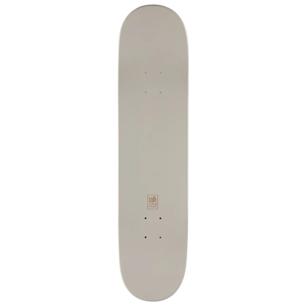 Habitat Lion Full Dip Skate Deck Black Orange Cream 7.75x13.75WB