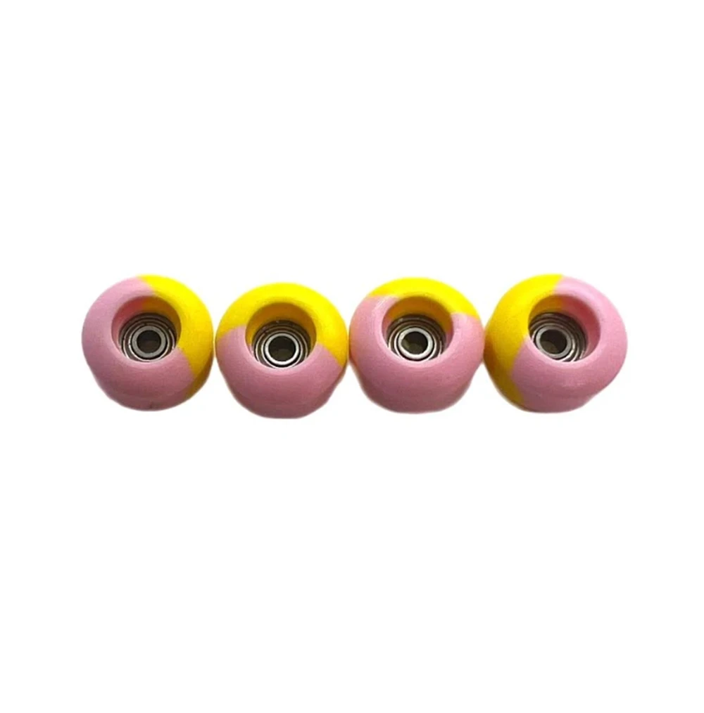 LC Street Shape Urethane Fingerboard Pro Wheels Starburst 8mm 65D