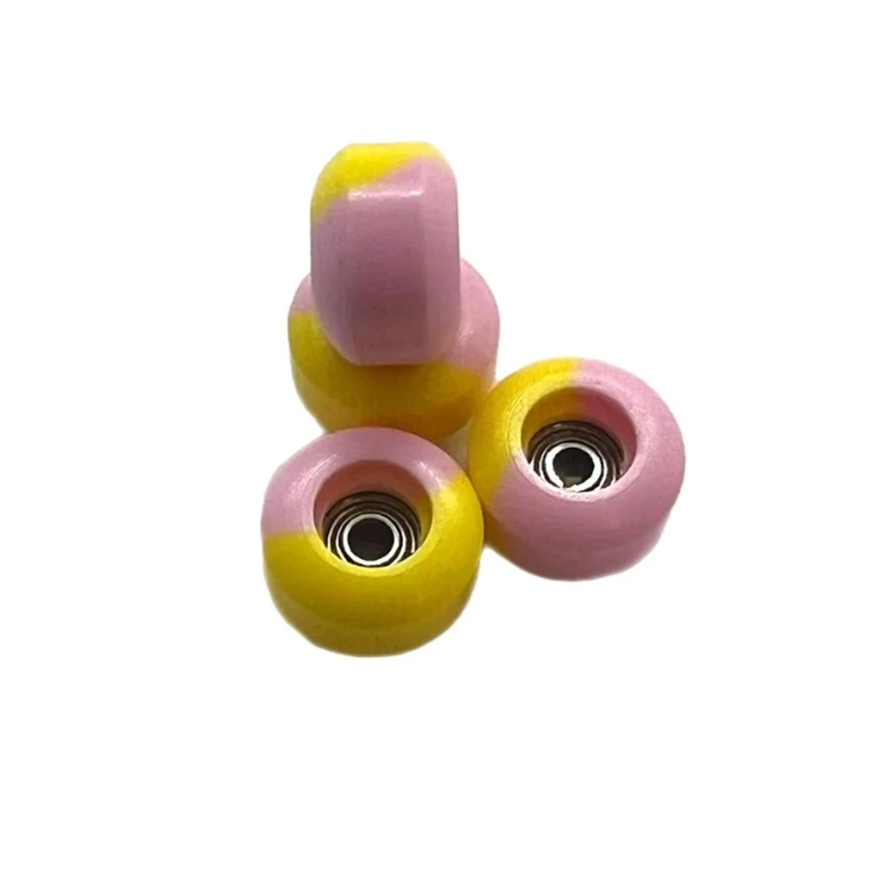LC Street Shape Urethane Fingerboard Pro Wheels Starburst 8mm 65D