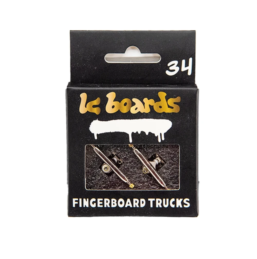 LC V4 Fingerboard Pro Trucks Gold Silver 34mm