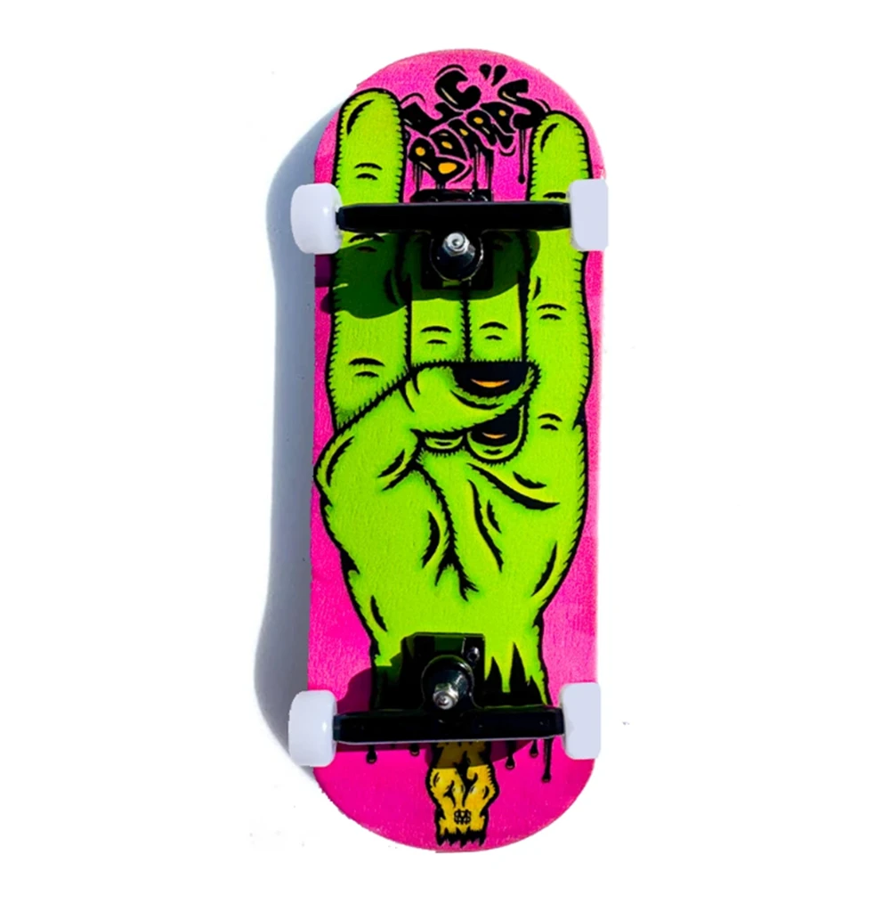 LC Fist Fingerboard Complete Purple Green 34mm