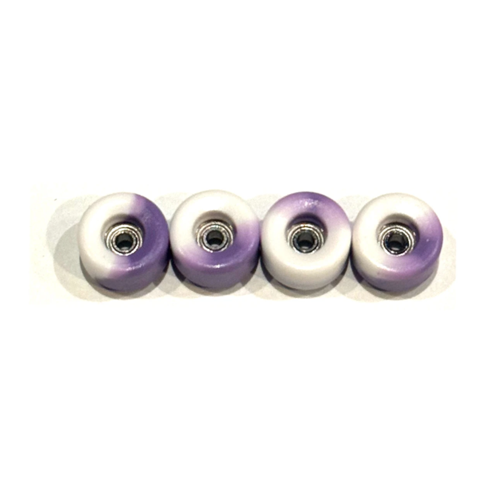 LC Bowl Shape Urethane Fingerboard Pro Wheels White Purple 8.5mm 65D