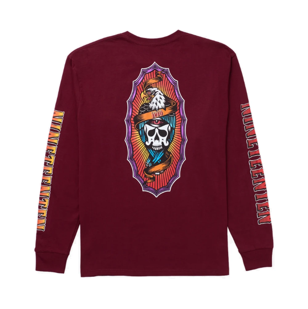 1910 Hawks On The Run Longsleeve Tee Maroon