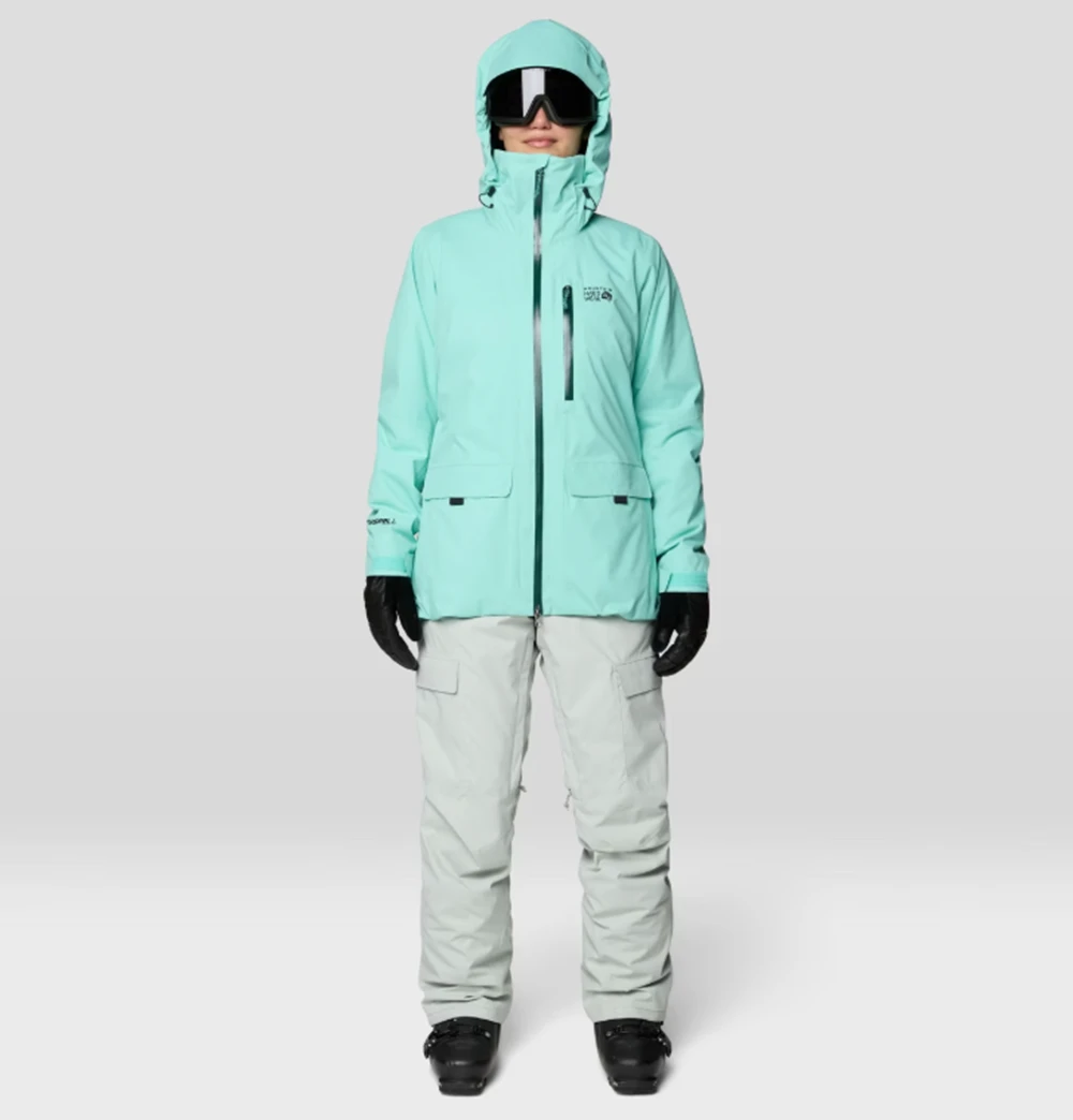 Mountain Hardwear Wmns Fireball Bibs Womens Gamma Grey