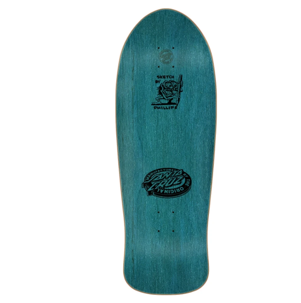 Santa Cruz Natas Sketch Panther Reissue Skateboard Deck White 10.5x15.4WB
