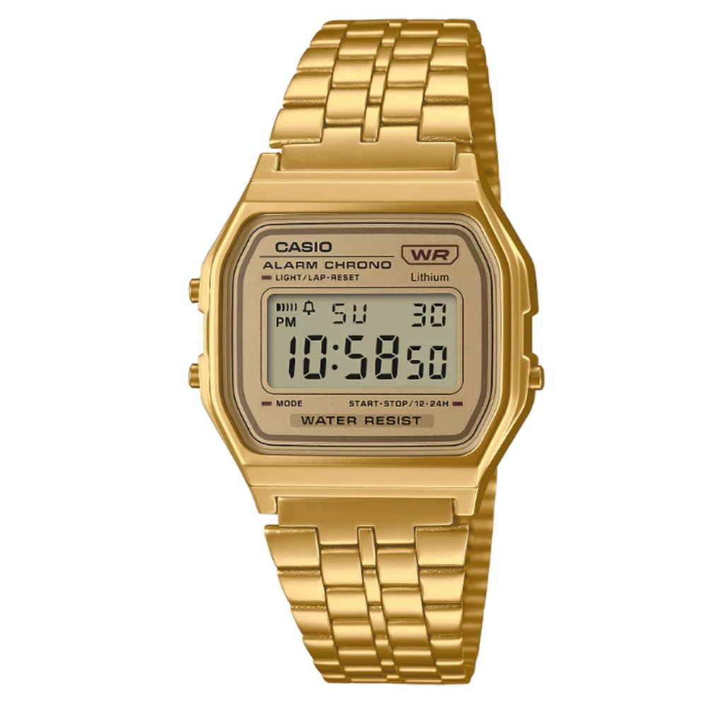 Casio A158WETG-9AVT Watch Gold