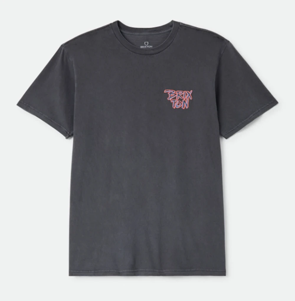 Brixton Rockton Standard SS Tshirt Black Washed