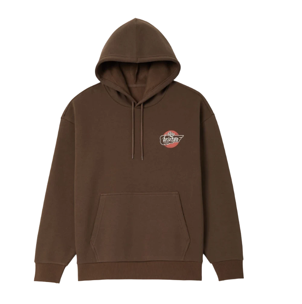 Brixton Heyward Hoodie Walnut Brown
