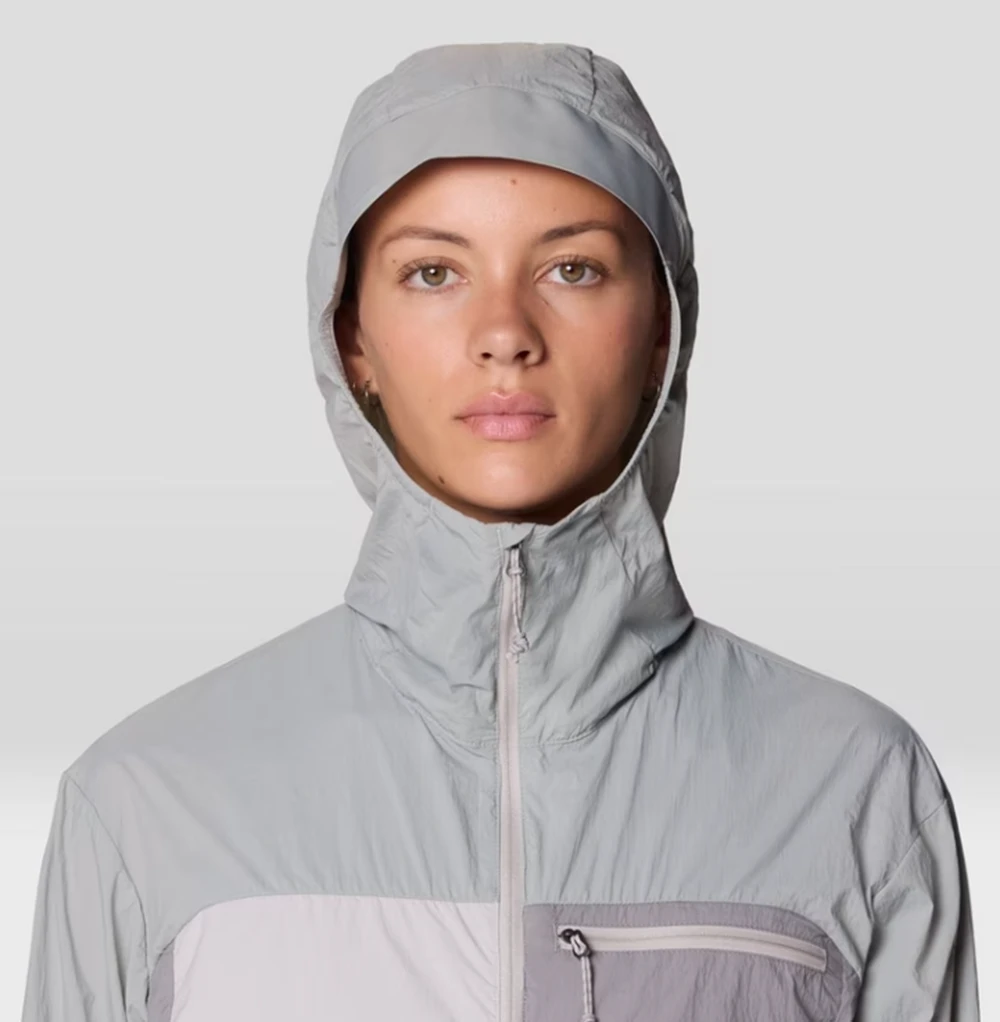 Mountain Hardwear Wind Veil Hooded Jacket Womens Grey