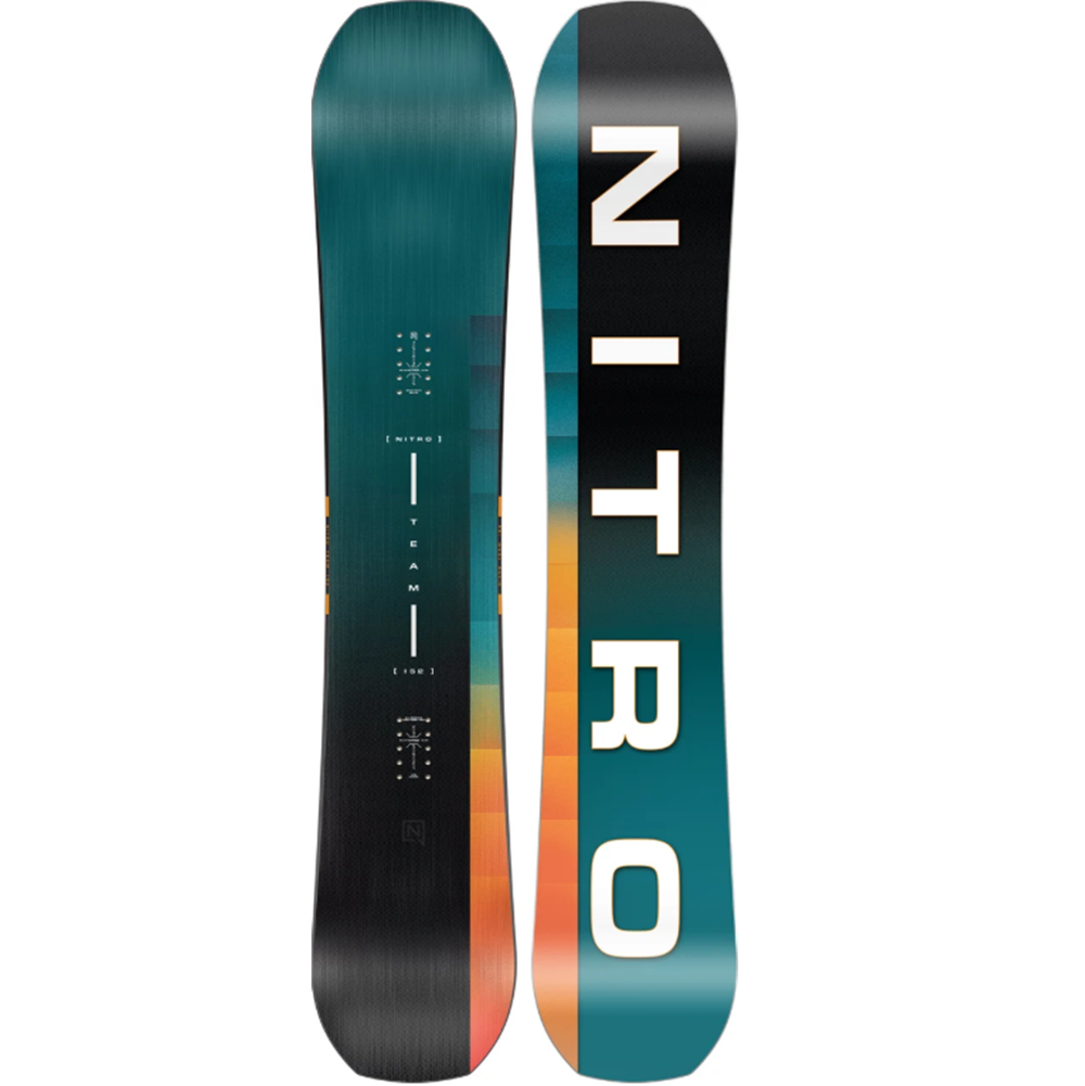 Nitro Team Snowboard 2027 Black Teal 159 Wide
