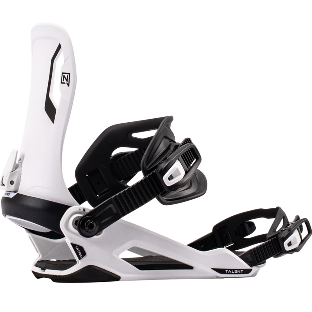 Nitro Talent Snowboard Bindings 2027 White Black Medium