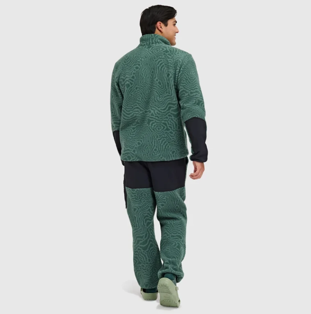 Blackstrap Caldera Sherpa Fleece Pullover Mens Obsidian