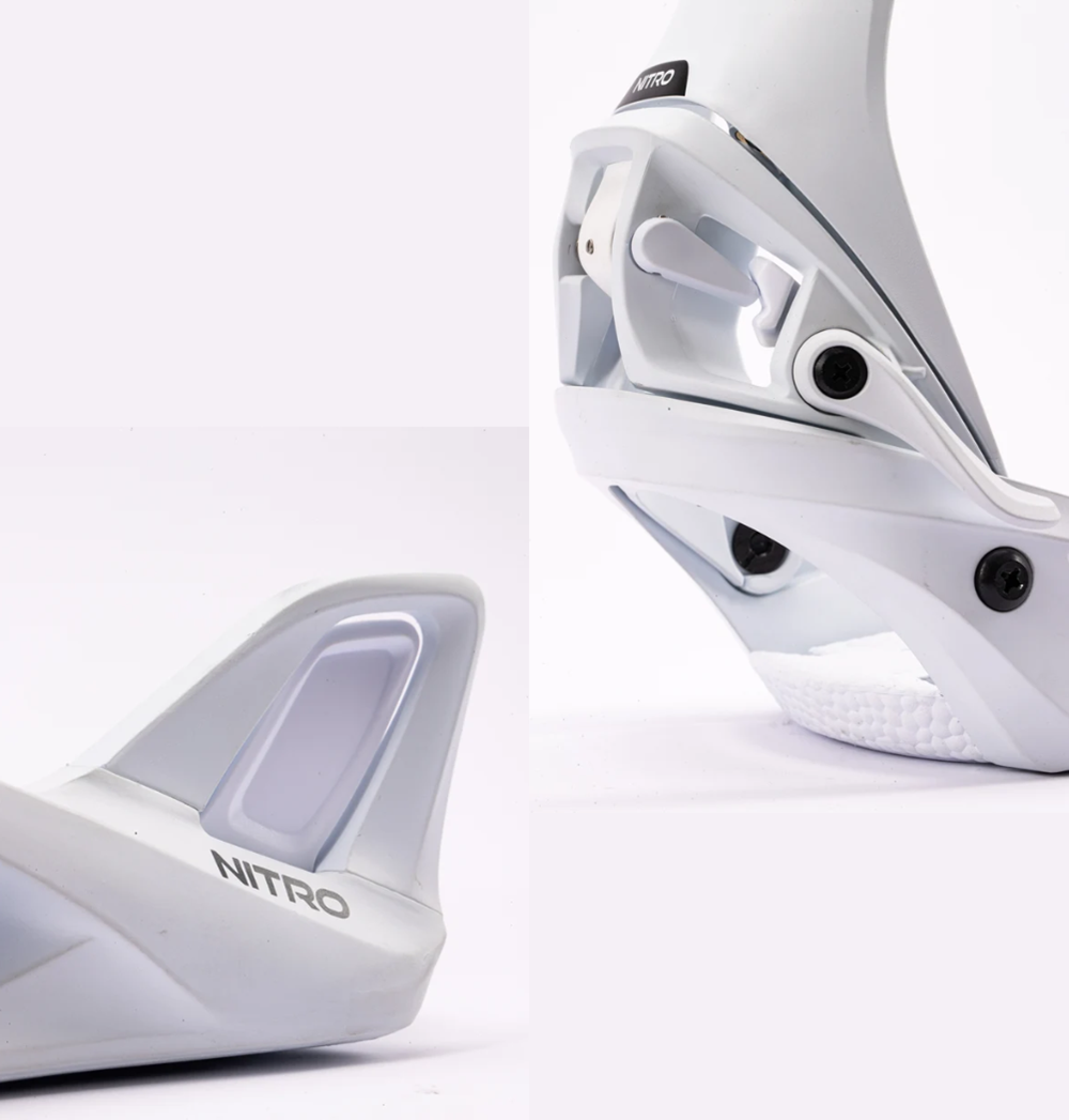 Nitro StepOn Bindings Womens 2027 White Medium