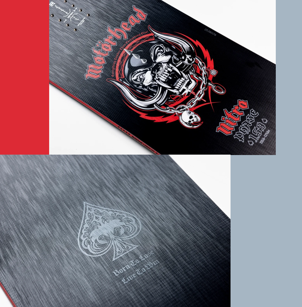 Nitro Motorhead Phase Snowboard 2027 Black Red 155