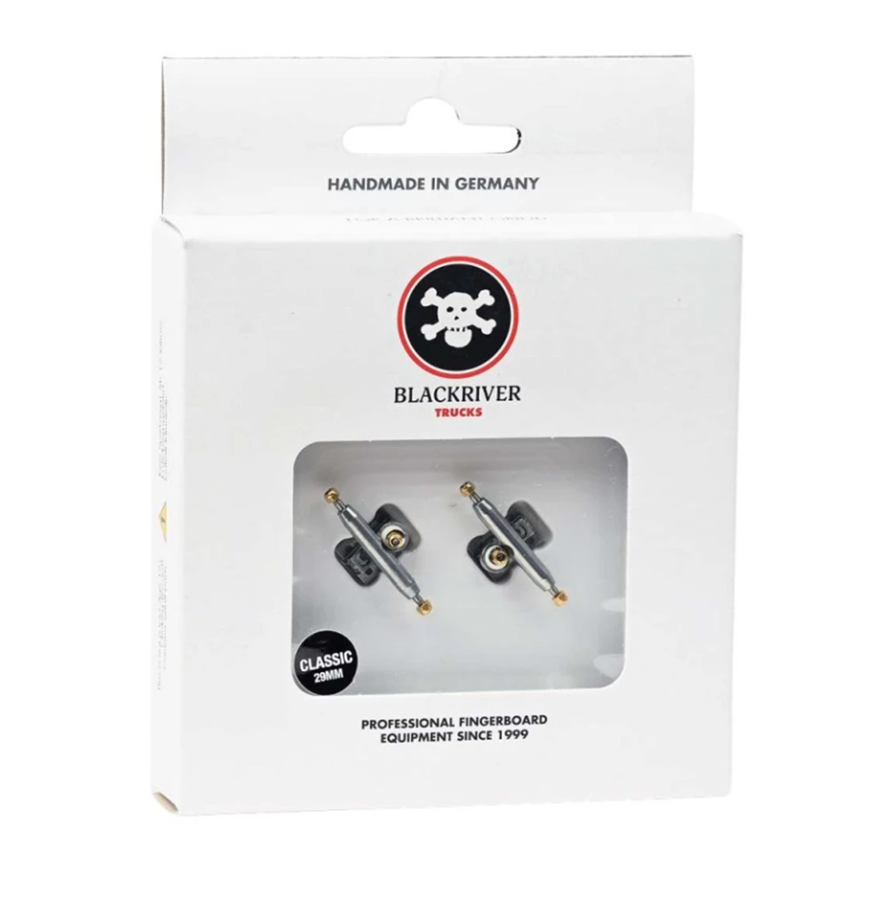Blackriver Pro Fingerboard Trucks BRTs 3.0 Black Gold 29mm