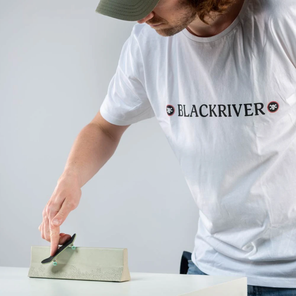 Blackriver Marble Box Ledge Fingerboard Obstacle Black 3x11