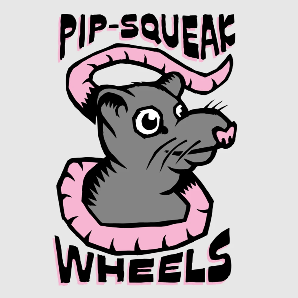 PipSqueak FR Fingerboard Wheels Black 7.6 Wide