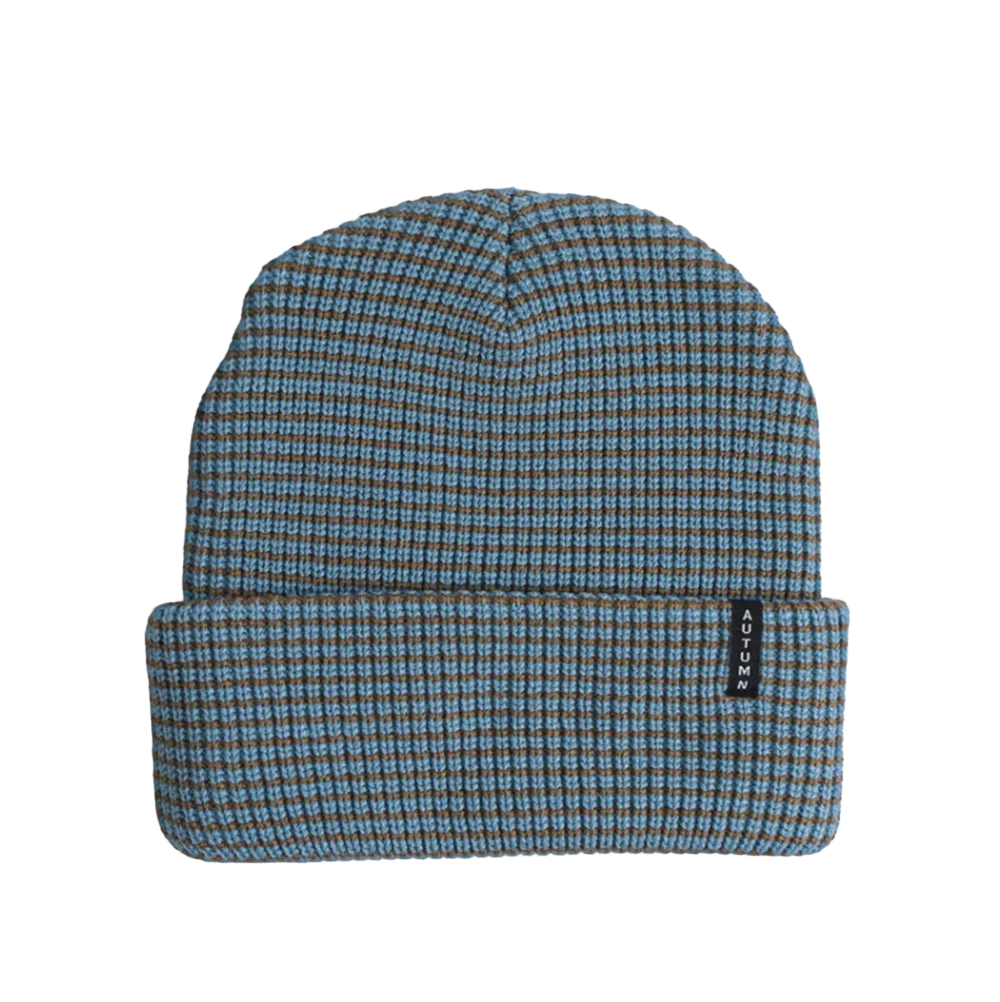 Autumn Stripe Beanie Sky