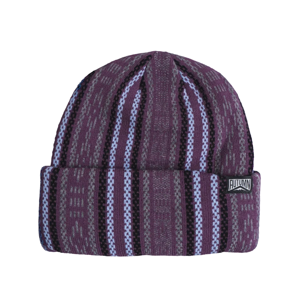Autumn Knapsack Beanie Plum