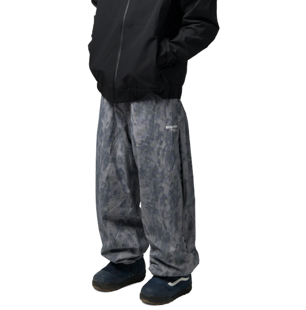 Souvenir Parachute Pants Grey Print