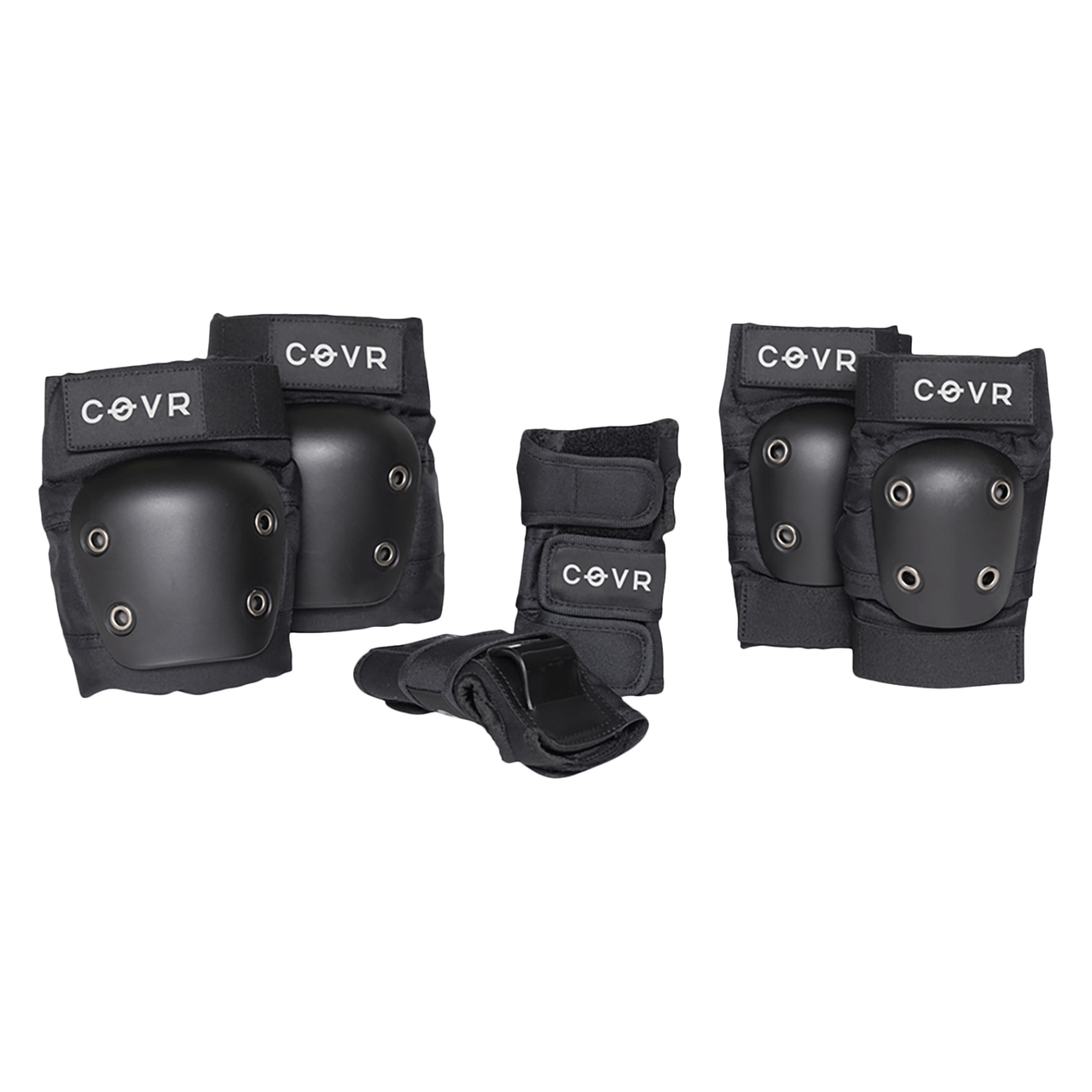 PUSH COVR YOUTH JUNIOR PAD SET M/L MATTE BLACK