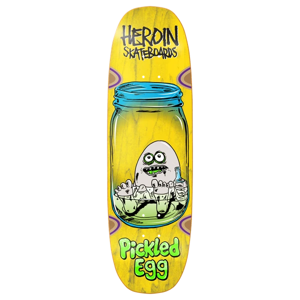 HEROIN PICKLED EGG SKATEBOARD DECK-9.38
