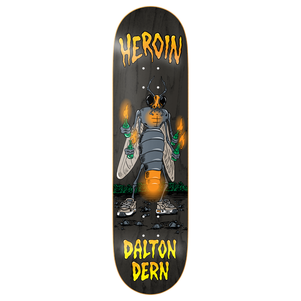 HEROIN DERN BUG SKATEBOARD DECK-8.38 w/grip
