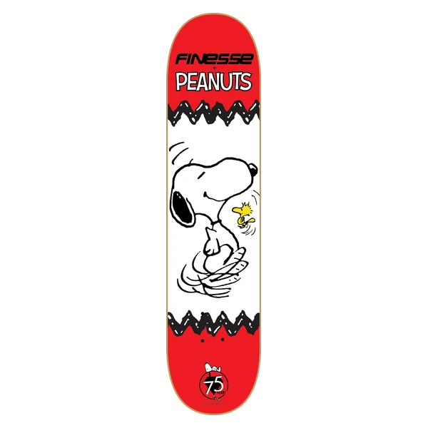 FINESSE PEANUTS SNOOPY 75TH SKATEBOARD DECK-8.0