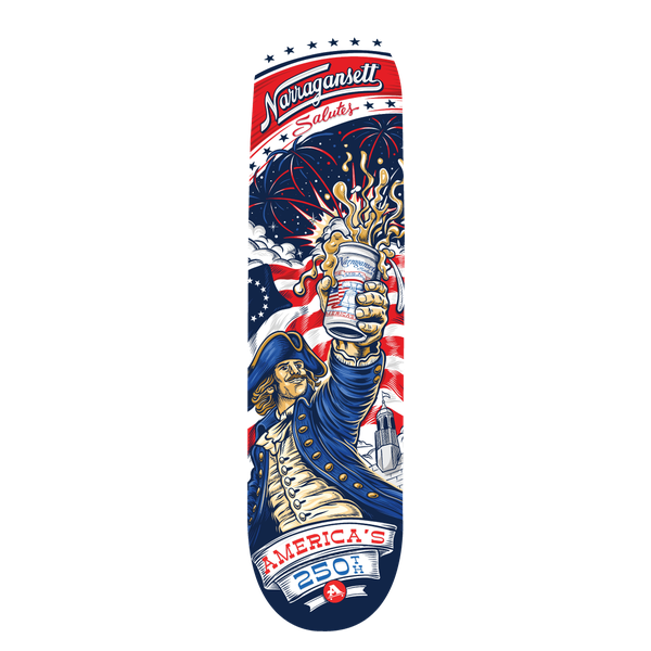 ALL I NEED AMERICA 250TH SKATEBOARD DECK-8.25