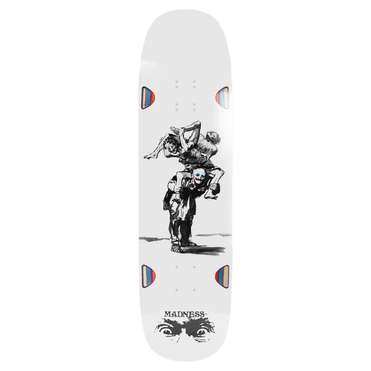 MADNESS LONG HAUL SKATEBOARD DECK-8.75 WHT R7