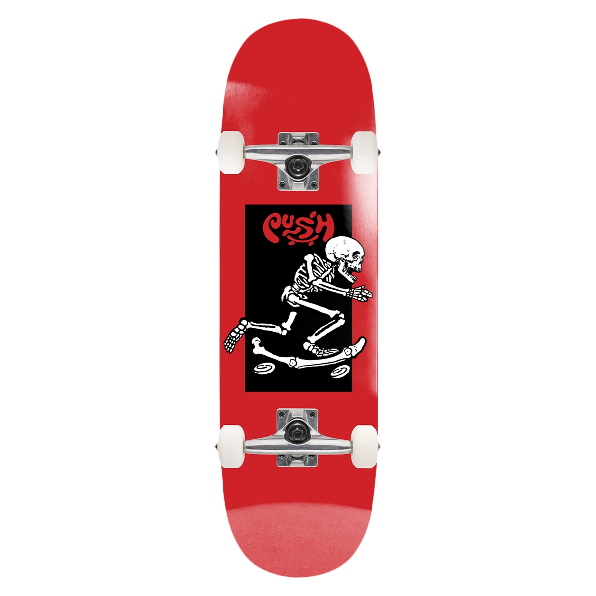PUSH SKELETON FP MODERN MINI SKATEBOARD COMPLETE-8.0 RED