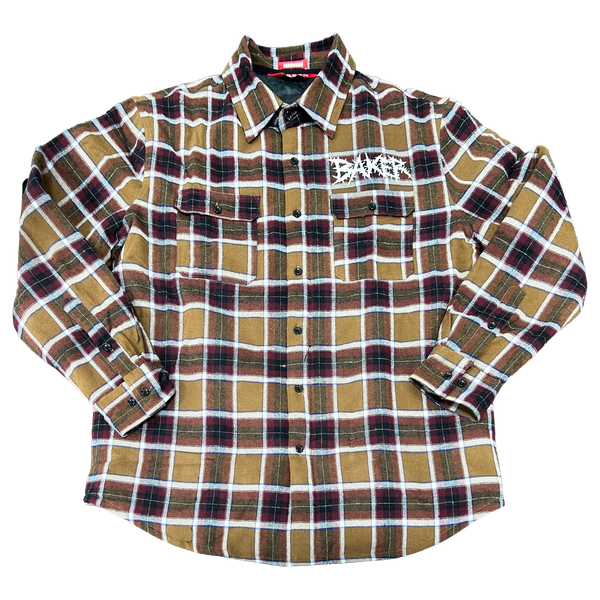BAKER THORNS FLANNEL JACKET LARGE BROWN