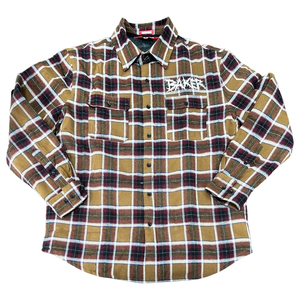 BAKER THORNS FLANNEL JACKET SMALL BROWN