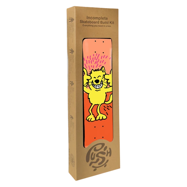 PUSH CHAOS KAT FP IN-SKATEBOARD COMPLETE-8.25 ORANGE