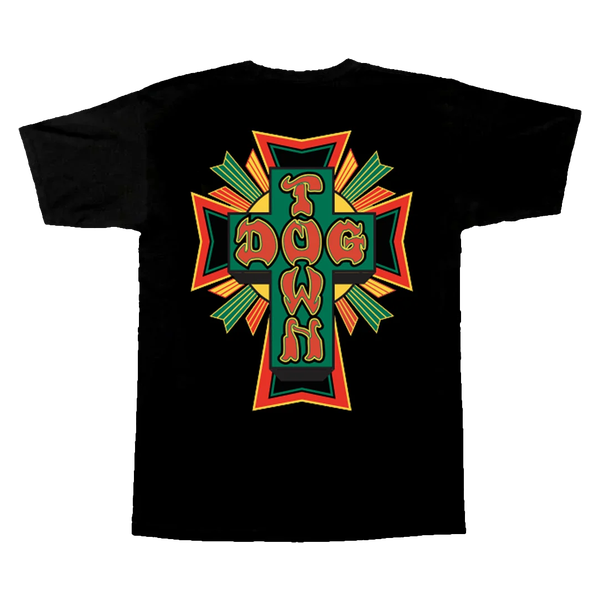 DT CROSS TSHIRT LOGO RASTA SS TSHIRT LARGE BLACK