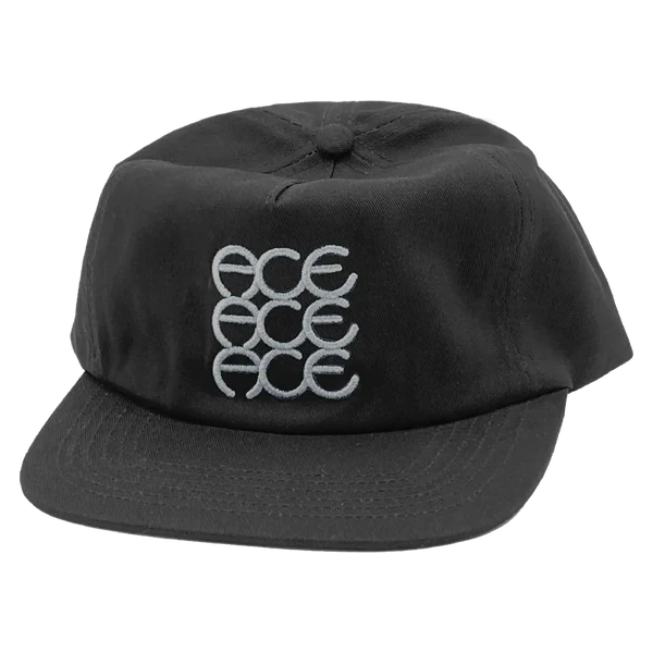 ACE FINISH 6 PANEL HAT ADJ-OFF BLACK