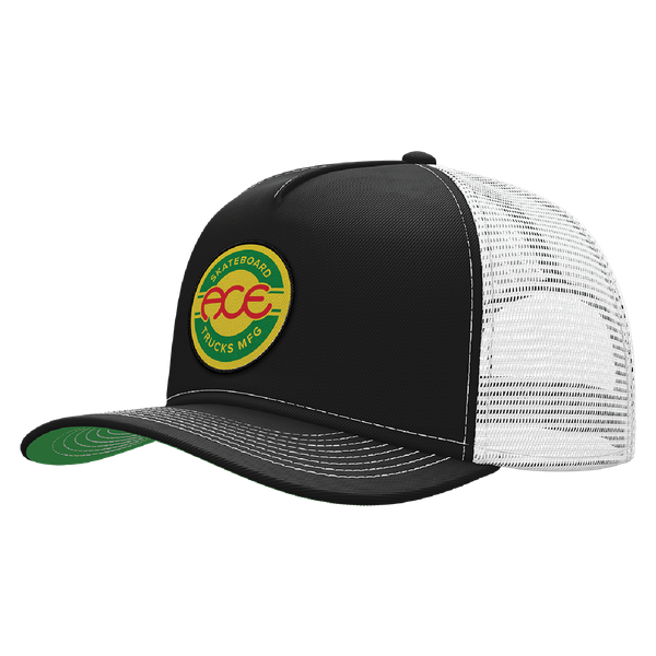 ACE RASTA SEAL TRUCKER HAT ADJ-BLACK