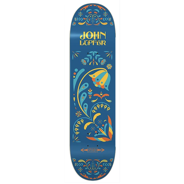 STEREO LUPFER FLORAL SKATEBOARD DECK-8.5
